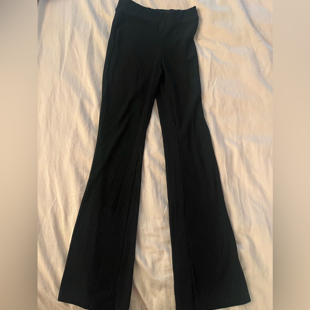 Zara kids ribbed leggings wide leg